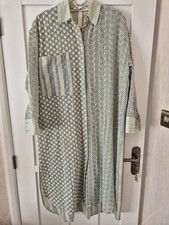 Zara Broderie Maxi Shirt Dress
