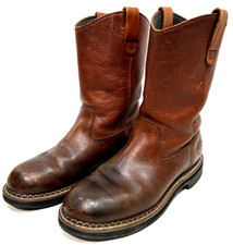 Georgia Boots G4254 Wellington Brown Leather Waterproof Boots Size 7.5M