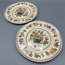 Mason's Masons 27cm 10.5  inch Patent Ironstone dinner plates - two