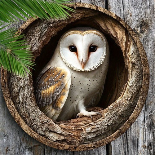 Stunning owl garden plaque - stunning,