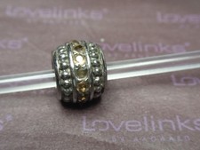 ** Genuine Lovelinks * SOFTLY CHAMPAGNE CZ Charm RRP £35 **  SECONDS 