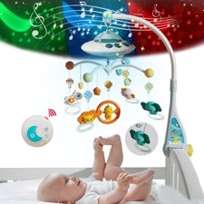 Baby Musical Crib Bed Bell Cot