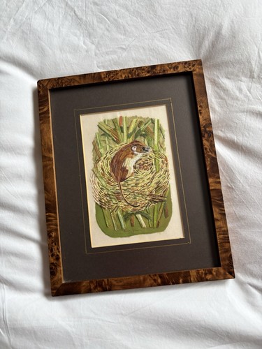 Framed original embroidery - original, on