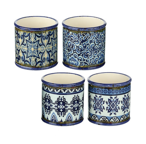 Mini blue plant pot small - mini,