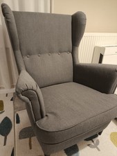 IKEA Strandon Wingchair Armchair Grey In New Condition