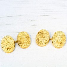 VINTAGE CARTIER LONDON CUFFLINKS - 18k Yellow Gold - dated 1960