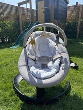 Nuna Leaf Baby to Toddler Grow Bouncer Rocker With Play Bar-Granite, RRP £250.00