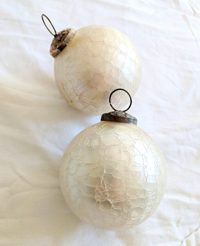 Pair large heavy crackle - of,