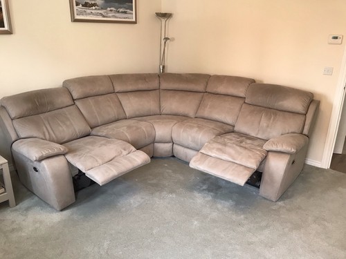 Corner recliner sofa - recliner,