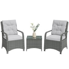 Outsunny 3 Pieces Rattan
