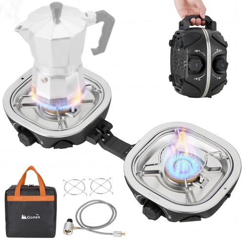 Propane camping stove - 2, burner
