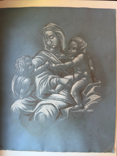 Antique madonna child - &,