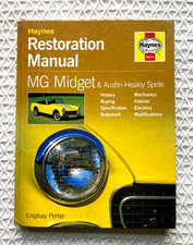 MG Midget Austin Healey Sprite Restoration Manual Haynes Excellent Condition