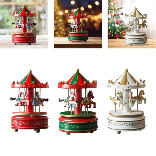 Christmas wooden carousel - wooden,