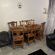 Antique Reproduction Regency Style Extending Dining Table and  ￼ cheers