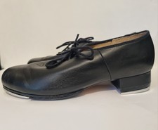 Ladies BLOCH Jazz Tap Leather Tap Shoes 1" Heel - Size UK 4 BLACK - Immaculate