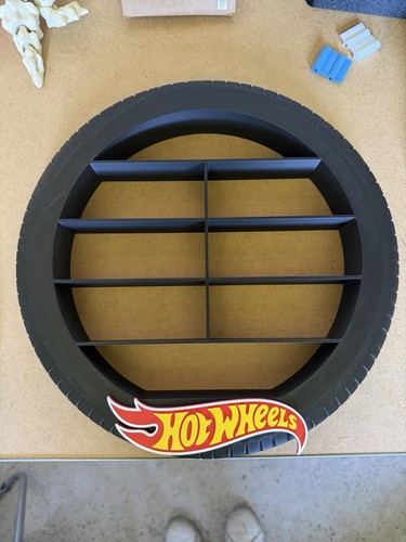 Hotwheels tyre wall shelf - tyre,