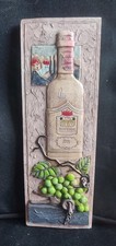 Ceramic Wine Grape Wall Plaque