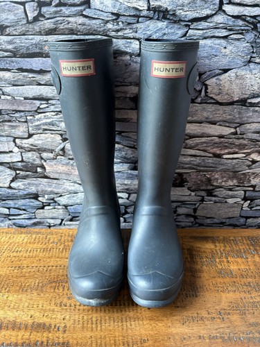 Tall navy hunter wellies - hunter,