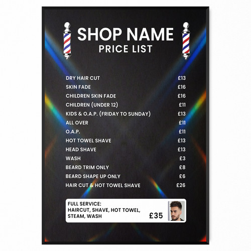 Barber shop poster price - barber,