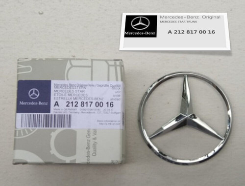 Genuine trunk lid star emblem - lid,