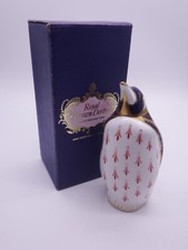 RARE ROYAL CROWN DERBY CERAMIC STOPPER PENGUIN PAPERWEIGHT