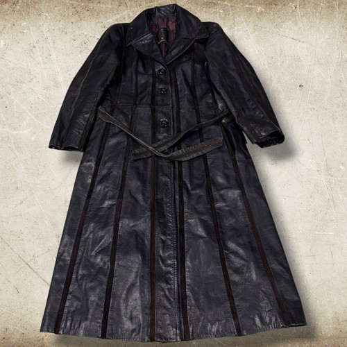 Vintage tfc leather trench - tfc,
