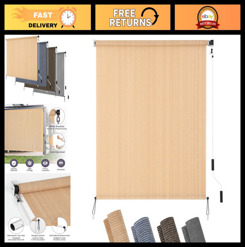 Outdoor roll patio shades - outdoor,