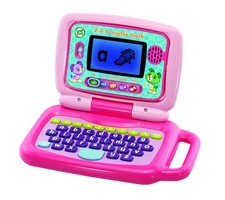 2-in-1 Kids Touch Laptop & Learning Tablet - Pink (10" Display)