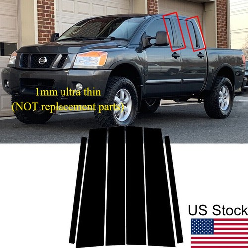 6pcs black pillar posts - 6pcs,