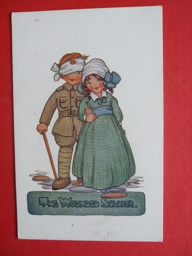 Old ww1 comic boy soldier - old,