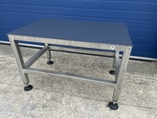 stainless steel work bench used