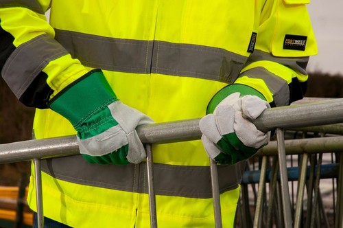 Leather work gloves - work, gloves,x