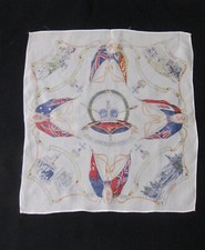 Coronation  1937, Commemorative Handkerchief, silk