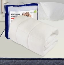 Mighty-soft Mattress Topper - Extra Thick & Quilted, Fluffy *KINGSIZE*