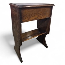 Edwardian Sewing Table Oak