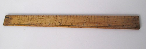 Antique wooden rule - wooden,