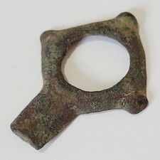 Original Saxon Bridle Mount - Horse Medieval -  Metal detecting find detector