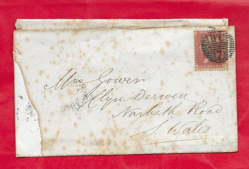 1860 british cover addressed - 1860,