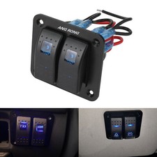 2 Gang Toggle Rocker Switch