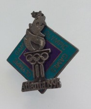 GAtlanta Olympic Games 1996 ‘Olympic Games’ Pin 19 Silver 3-D Torch