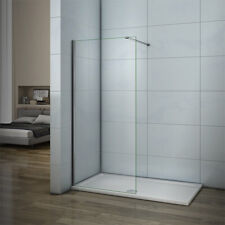 Walk In Shower Enclosure And Tray Easy Clean Glass Screen Wet Room Cubicle 8mm