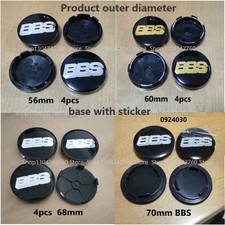 4pcs BBS Wheel hubcap 56 60 68
