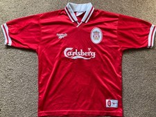 Original Liverpool Home Football Shirt 1996-1998 - Size Extra Large 42"-44"