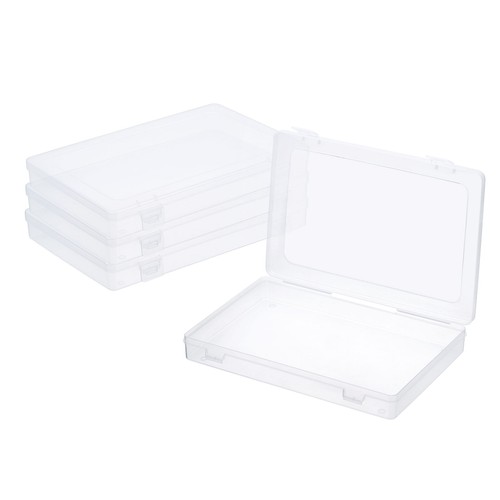 4pcs clear storage - 4pcs, 9"x6"x1.2"