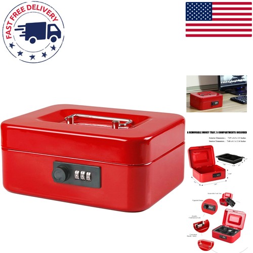 Medium durable metal cash box - durable,
