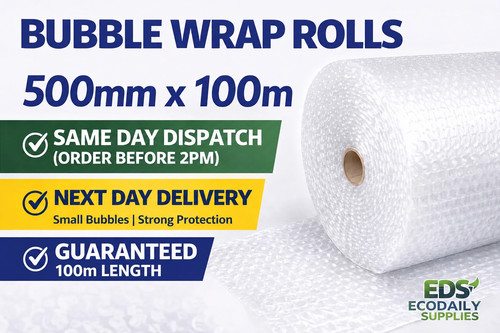 Bubble wrap roll 500mm 100m - wrap,