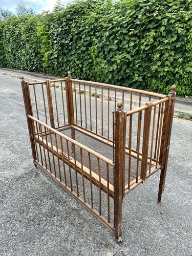 Antique folding cot vintage - antique,