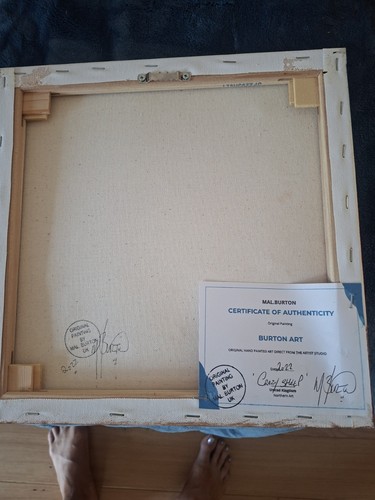 Mal burton signed - signed, ooak