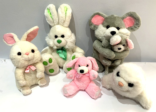 Vintage plush soft toys - plush, bundle
